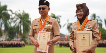 Dedikasi untuk Pramuka, Edi Kamtono Raih Lencana Melati di Apel Besar Hari Pramuka ke-64