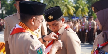 Edi Kamtono Pimpin Peringatan Hari Pramuka ke-64, Ajak Anggota Perkuat Karakter Bangsa