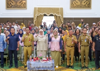 Menuju Visi Banjarbaru Emas, Srikandi PLN Dukung Peresmian Bank Sampah Induk