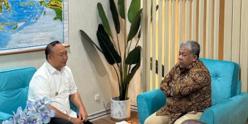 Bertemu Wamen Perumahan dan Kawasan Permukiman, Bupati Alex Sampaikan Konsep Waterfront City