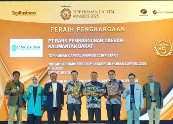 Bank Kalbar Sabet Tiga Penghargaan Bergengsi Sekaligus pada Ajang Top Human Capital Awards 2025