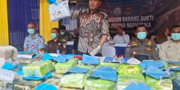 BNNP Kalbar Musnahkan Barang Bukti Narkotika Seberat 61 Kilogram Lebih