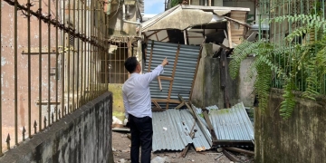 Dua Ruko di Jalan Indragiri Barat Pontianak Ambruk, Edi Kamtono Imbau Warga Awasi Bangunan Kosong