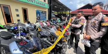 Polresta Pontianak Gagalkan Aksi Balap Liar, Sitar 49 Motor Knalpot Brong dan Amankan Puluhan Remaja Bawah Umur
