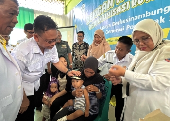 Pemkot Pontianak Resmi Luncurkan Imunisasi Kejar JE, Edi Kamtono: Lindungi Anak dari Virus Mematikan