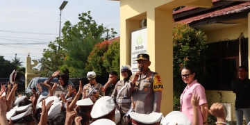 Kapolres Ketapang Terima Kunjungan Puluhan Murid TK Bhayangkari