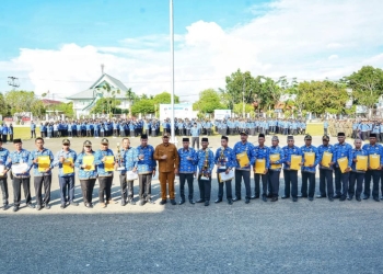 Bupati Alexander Ajak Jaga Kekompakan di Pelantikan Pengurus Paguyuban Jawa Sungai Melayu