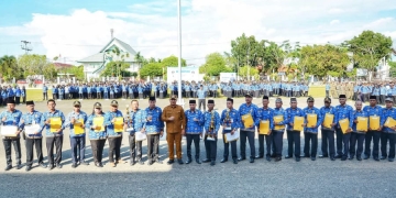 Bupati Alexander Ajak Jaga Kekompakan di Pelantikan Pengurus Paguyuban Jawa Sungai Melayu