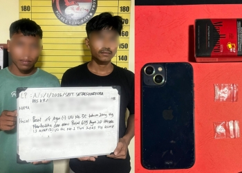 Nekat Pesta Sabu di Wilayah Hukum Kubu Raya, Dua Pemuda Diciduk Tim Labubu